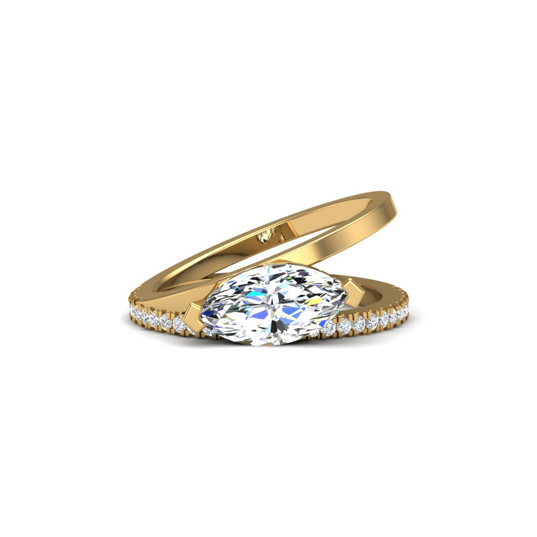 Hattie Split Band Engagement Ring